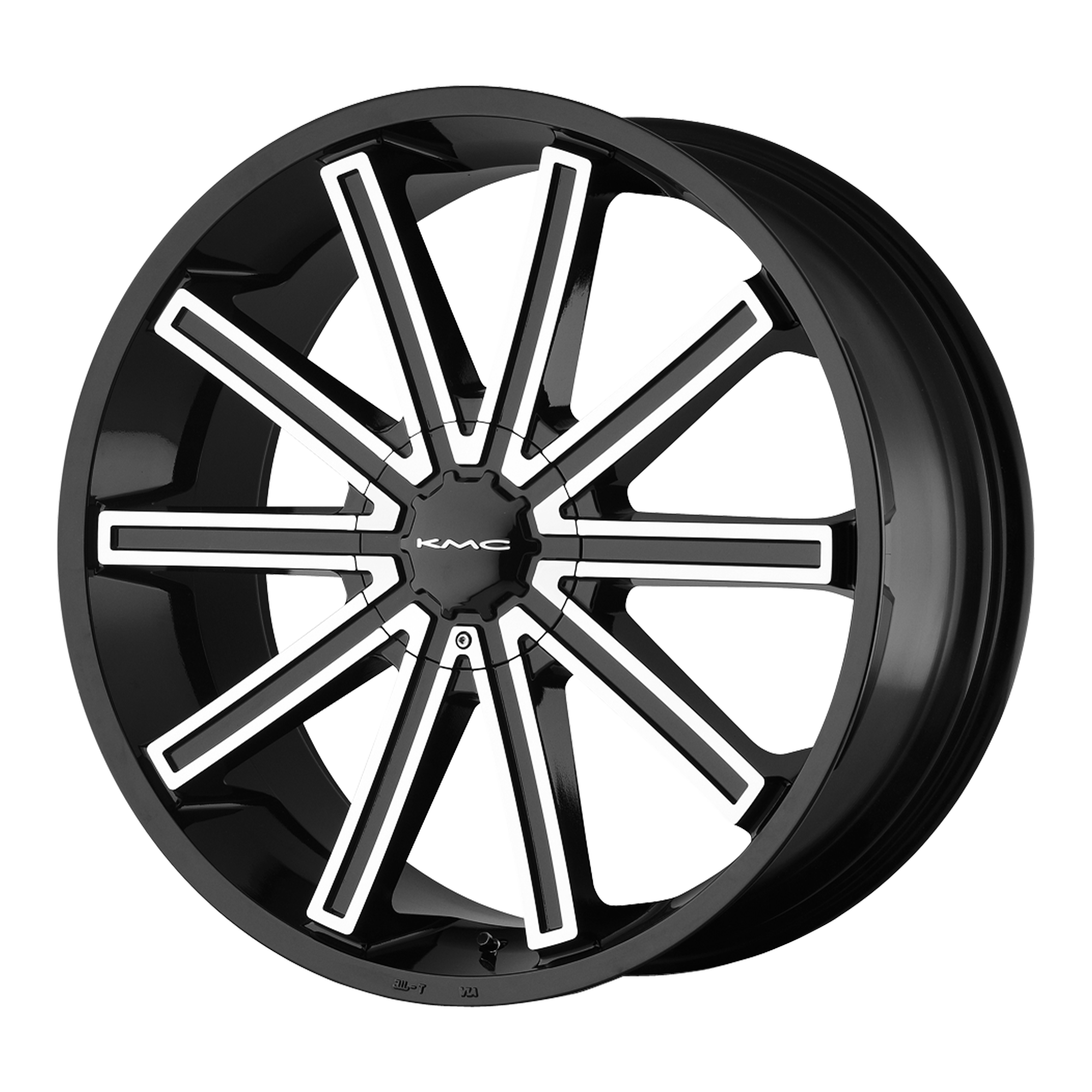 KMC Wheels KM681 NERVE - Gloss Black Machined - Wheel Warehouse