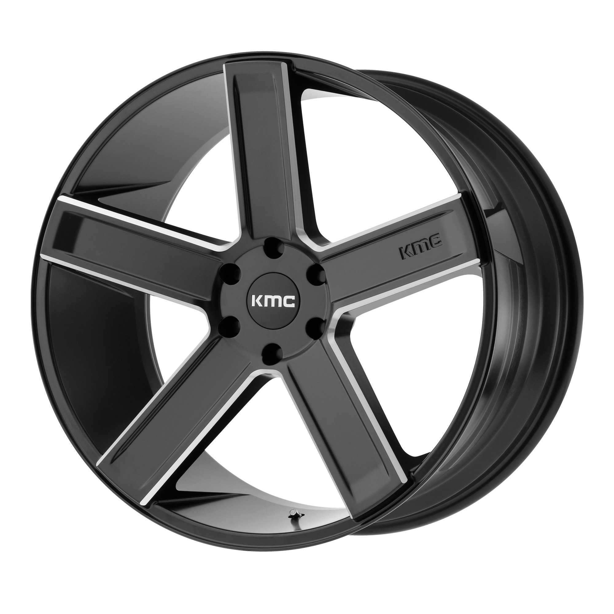 KMC Wheels KM702 DUECE - Satin Black Milled - Wheel Warehouse