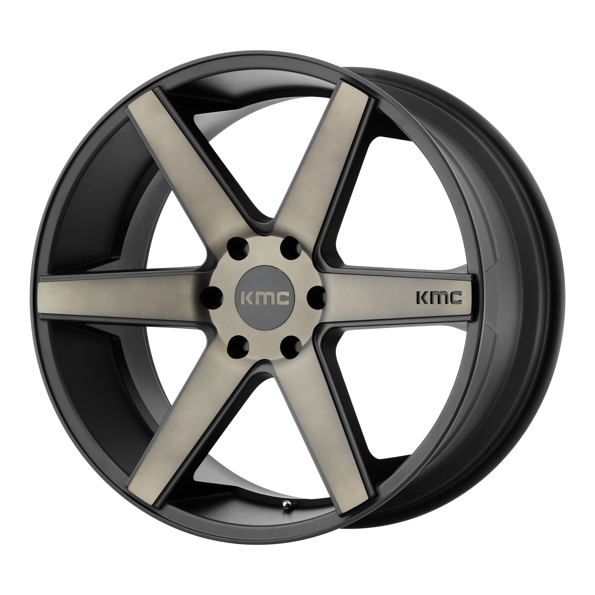 KMC Wheels KM704 DISTRICT TRUCK - Matte Black W/ Dark Tint - Wheel Warehouse