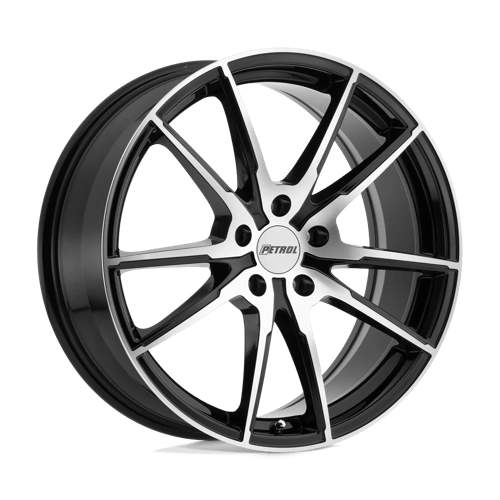 Petrol Wheels P0A - Gloss Black W/ Machined Cut Face - Wheel Warehouse