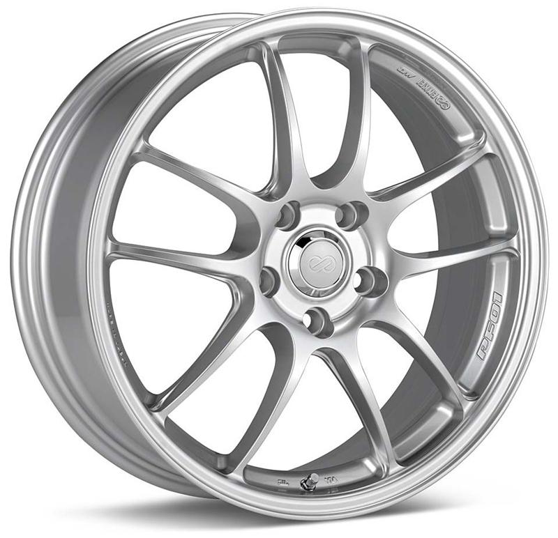 Enkei PF01 18x9 5x114.3 35mm Offset 75 Bore Dia Silver Wheel-Wheels - Cast-Enkei-