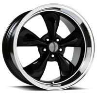 Performance Replica PR106 18x10" 5x114.3mm 70.6mm CB +45mm Gloss Black Machined Lip