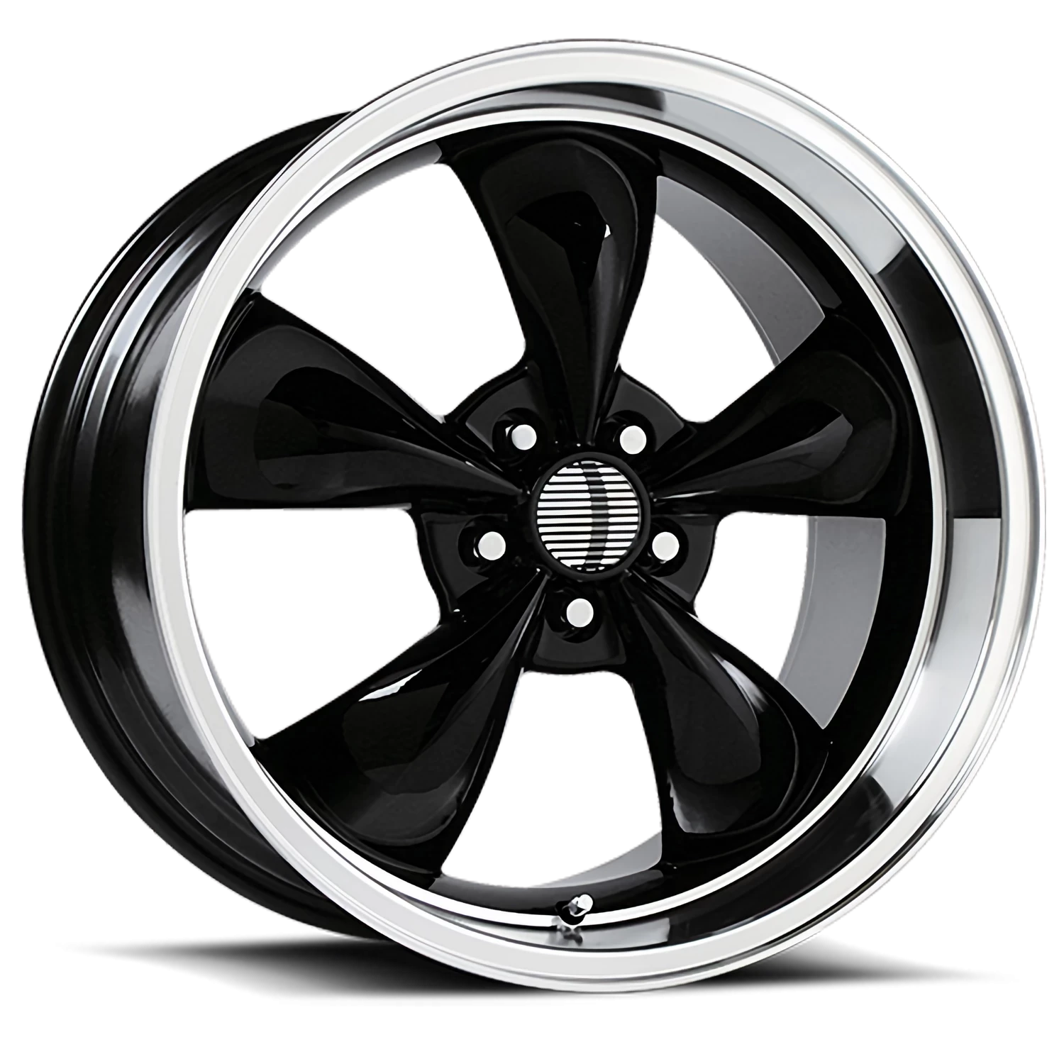 Performance Replica PR106 17x8" 5x114.3mm 70.6mm CB +30mm Gloss Black Machined Lip