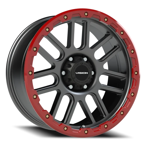 Vision 111 20x9 +18 6x135mm 86.87mm Anthracite Red Simulated Beadlock