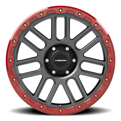 Vision 111 20x9 +18 6x135mm 86.87mm Anthracite Red Simulated Beadlock