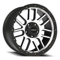 Vision 111 20x9 -12 5x139.7mm 108mm Matte Black Machined Face
