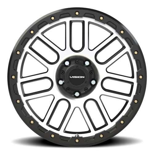 Vision 111 20x9 -12 5x139.7mm 108mm Matte Black Machined Face