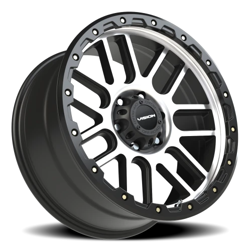 Vision 111 20x9 +12 6x139.7mm 78.1mm Matte Black Machined Face