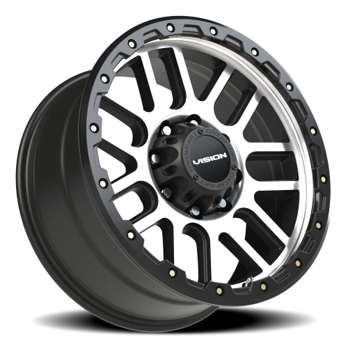 Vision 111 20x9 +10 8x180mm 124.2mm Matte Black Machined Face