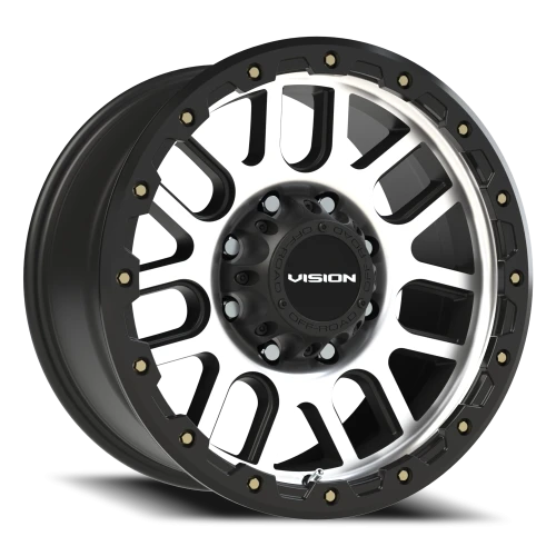 Vision 111 18x9 +18 8x165.1mm 125.2mm Matte Black Machined Face