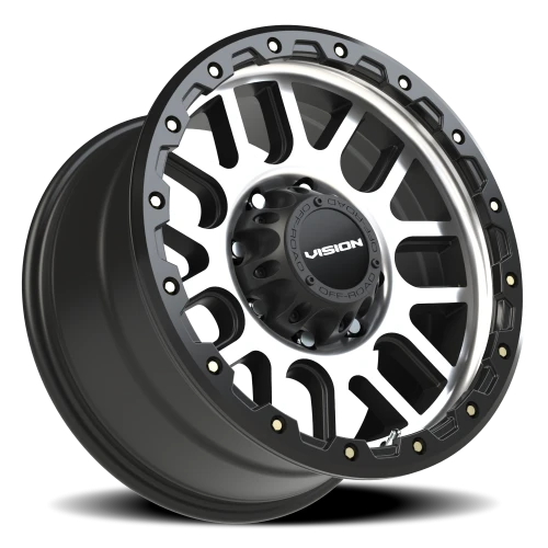 Vision 111 18x9 +18 8x165.1mm 125.2mm Matte Black Machined Face