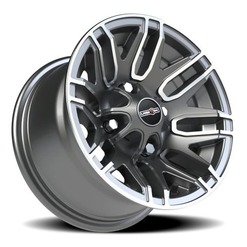 Vision 112 12x7 +3 4x110mm 86mm Gunmetal Machined Face