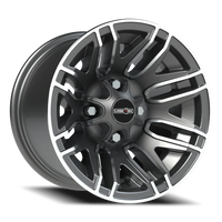Vision 112 12x8 -10 4x101.6mm 69.85mm Gunmetal Machined Face