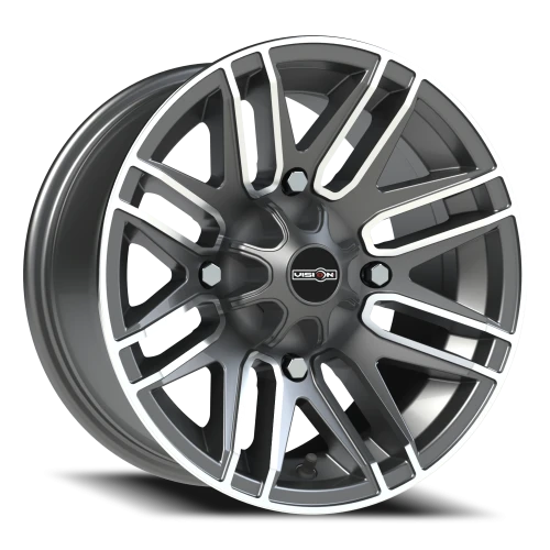 Vision 112 14x7 +3 4x156mm 131.1mm Gunmetal Machined Face