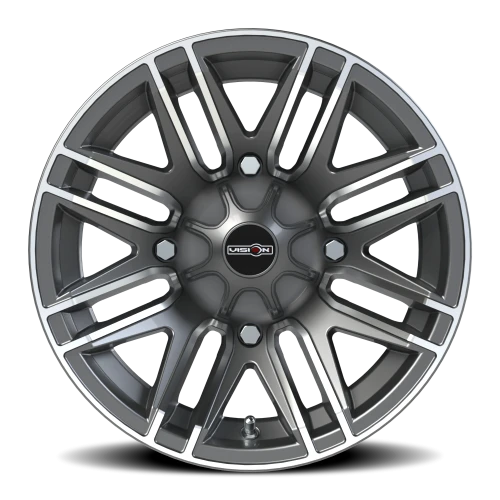 Vision 112 14x8 -10 4x110mm 86mm Gunmetal Machined Face