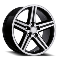 Factory Reproductions FR 11 IROC 5 Spoke Replica GBM 20x9 +15 5x120.65mm 73mm Gloss Black Machined Face