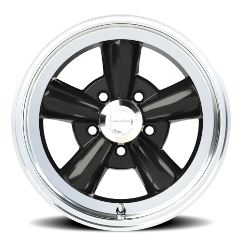 Vision 141 15x8 -19 5x120.65mm 83mm Gloss Black Machined Lip