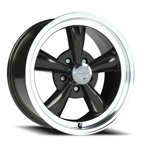 Vision 141 17x9 +0 5x120.65mm 83mm Gloss Black Machined Lip