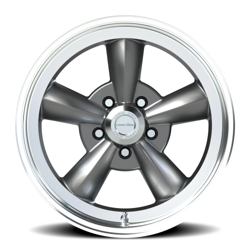 Vision 141 17x9 +25 5x114.3mm 83mm Gunmetal Machined Lip