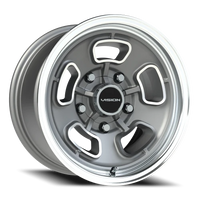 Vision 148 15x8 -19 5x127mm 83mm Satin Grey Machined Face-Machined Lip