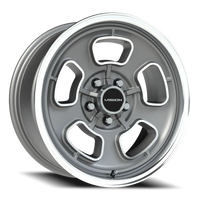 Vision 148 17x8 +0 5x120.65mm 83mm Satin Grey Machined Face-Machined Lip