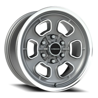 Vision 148 17x8 +0 6x139.7mm 78.1mm Satin Grey Machined Face-Machined Lip
