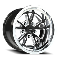 Vision 149 15x10 -25 5x120.65mm 83.1mm Gloss Black Milled-Polished Lip