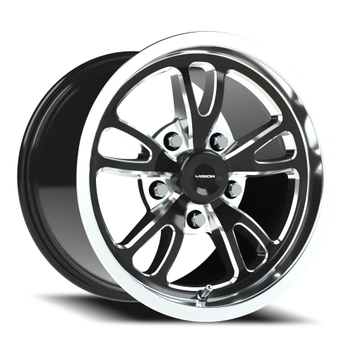 Vision 149 15x10 +51 5x120.65mm 83.1mm Gloss Black Milled-Polished Lip