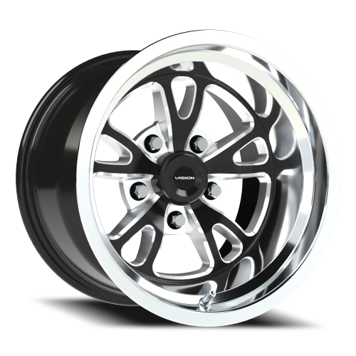 Vision 149 15x10 -25 5x127mm 83.1mm Gloss Black Milled-Polished Lip
