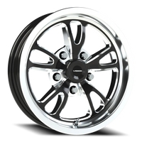 Vision 149 15x4 -19 5x120.65mm 83.1mm Gloss Black Milled-Polished Lip