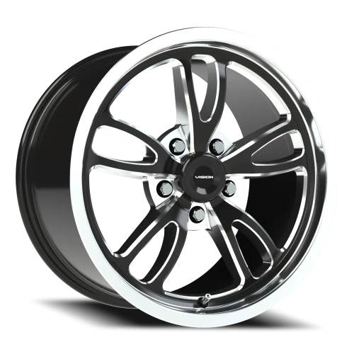 Vision 149 17x10 +51 5x120.65mm 83.1mm Gloss Black Milled-Polished Lip