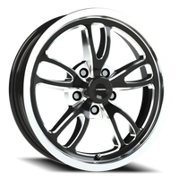 Vision 149 17x4.5 -24 5x127mm 83.1mm Gloss Black Milled-Polished Lip