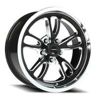 Vision 149 17x8 +0 5x120.65mm 83.1mm Gloss Black Milled-Polished Lip