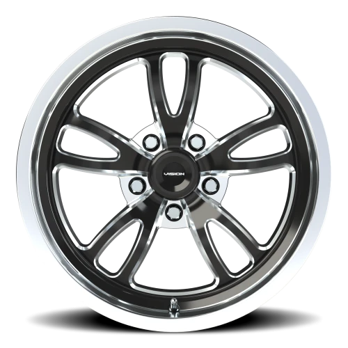 Vision 149 17x8 +0 5x114.3mm 83.1mm Gloss Black Milled-Polished Lip