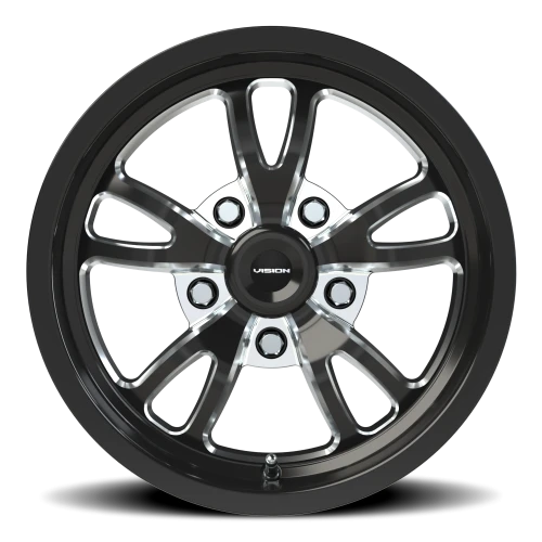 Vision 149 15x10 +51 5x114.3mm 83.1mm Gloss Black Milled