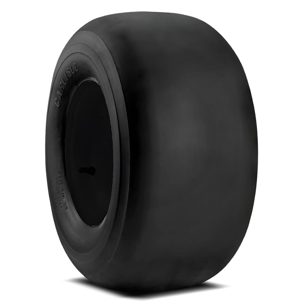 Carlstar Flat Free Smooth Tires 9X3.50-4 (4X2.50 4.00 C .750 BB)  Assembly(483831)