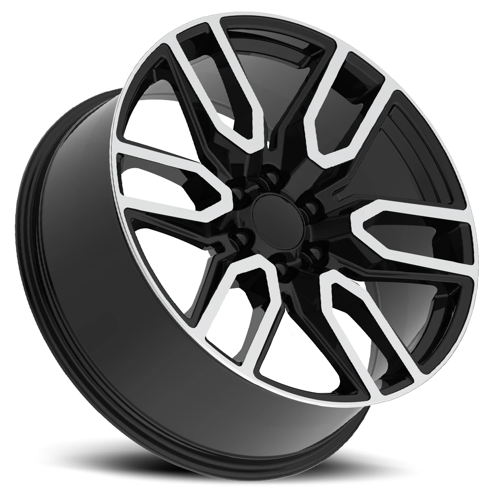 Replica Alloys 2015 Denali NZH 22x9 +31 6x139.7mm 78.1mm Gloss Black Machined Face