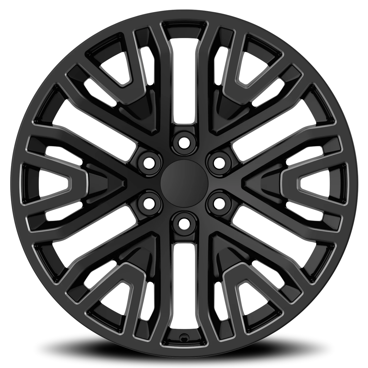 Replica Alloys 2015 Denali SEV 22x9 +28 6x139.7mm 78.1mm Gloss Black Machined