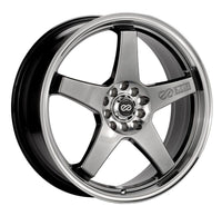Enkei EV5 18x7.5 5x105/110 38mm Offset 72.6 Bolt Diameter Hyper Black w/ Machined Lip Wheel-Wheels - Cast-Enkei-