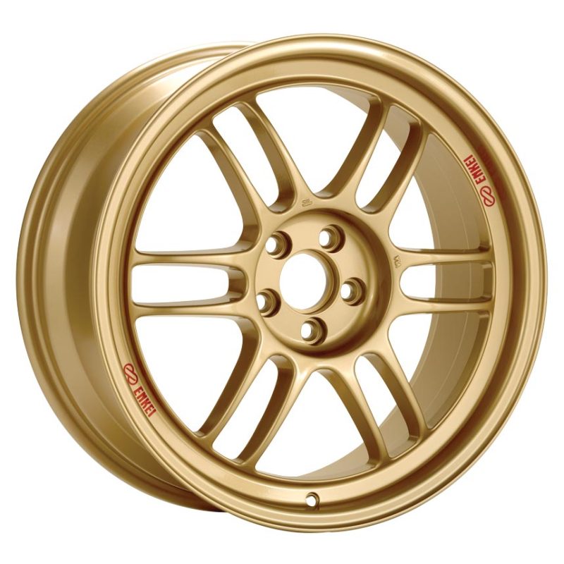 Enkei RPF1 18x8 5x100 45mm Offset 56mm Bore Gold Wheel 02-10 WRX & 04 STI-Wheels - Cast-Enkei-
