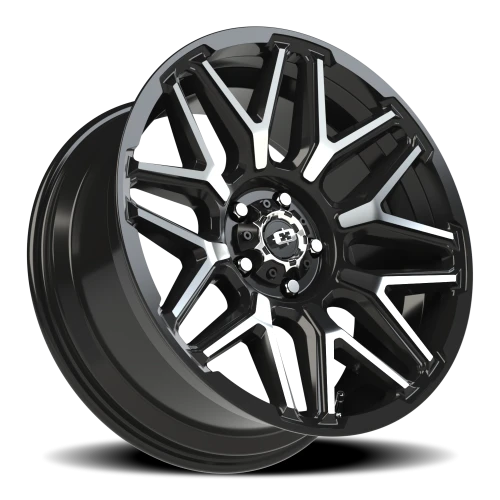 Vision 305 20x9 -12 5x127mm 78.1mm Gloss Black Machined Face