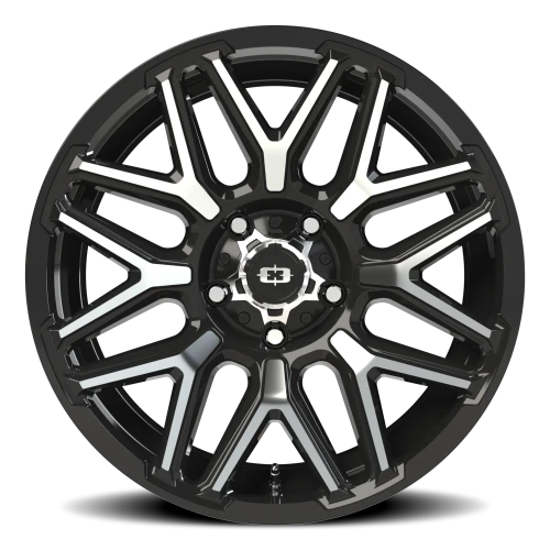 Vision 305 20x9 +12 5x139.7mm 108mm Gloss Black Machined Face