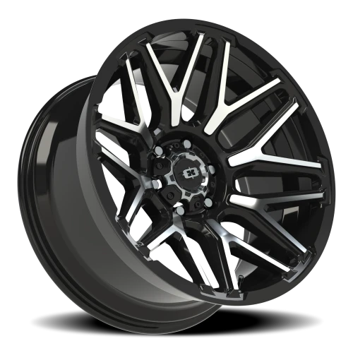 Vision 305 20x10 -25 6x139.7mm 106.2mm Gloss Black Machined Face