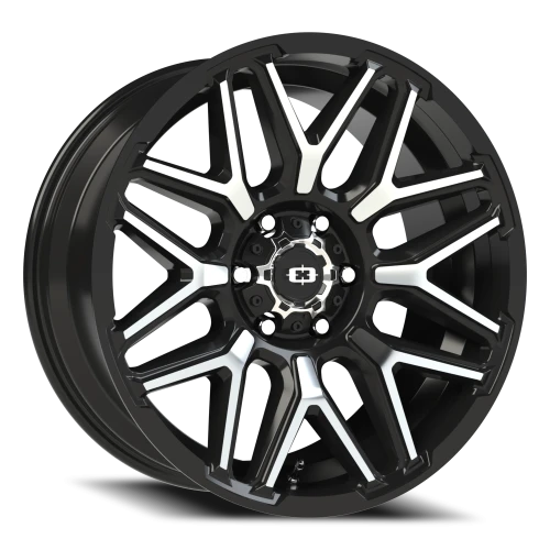 Vision 305 20x9 +12 6x139.7mm 106.2mm Gloss Black Machined Face