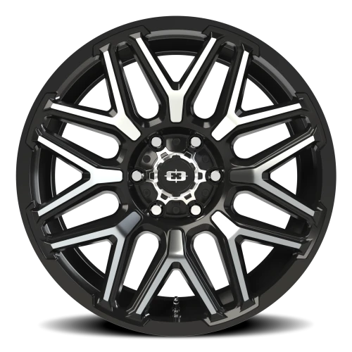 Vision 305 20x9 +12 6x139.7mm 106.2mm Gloss Black Machined Face