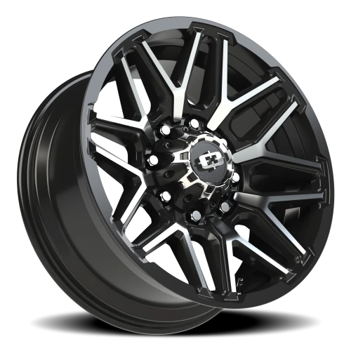 Vision 305 20x9 -12 8x165.1mm 125.2mm Gloss Black Machined Face