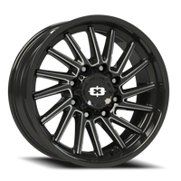 Vision 306 20x9 +12 8x180mm 124.2mm Gloss Black Milled Spokes