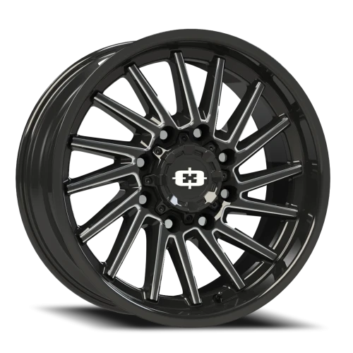 Vision 306 20x9 -12 8x170mm 125.2mm Gloss Black Milled Spokes