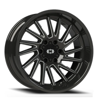 Vision 306 20x12 -51 6x135mm 87.1mm Gloss Black Milled Spokes