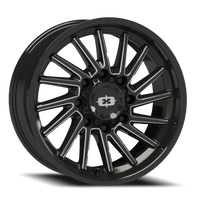 Vision 306 20x12 -51 8x170mm 125.2mm Gloss Black Milled Spokes